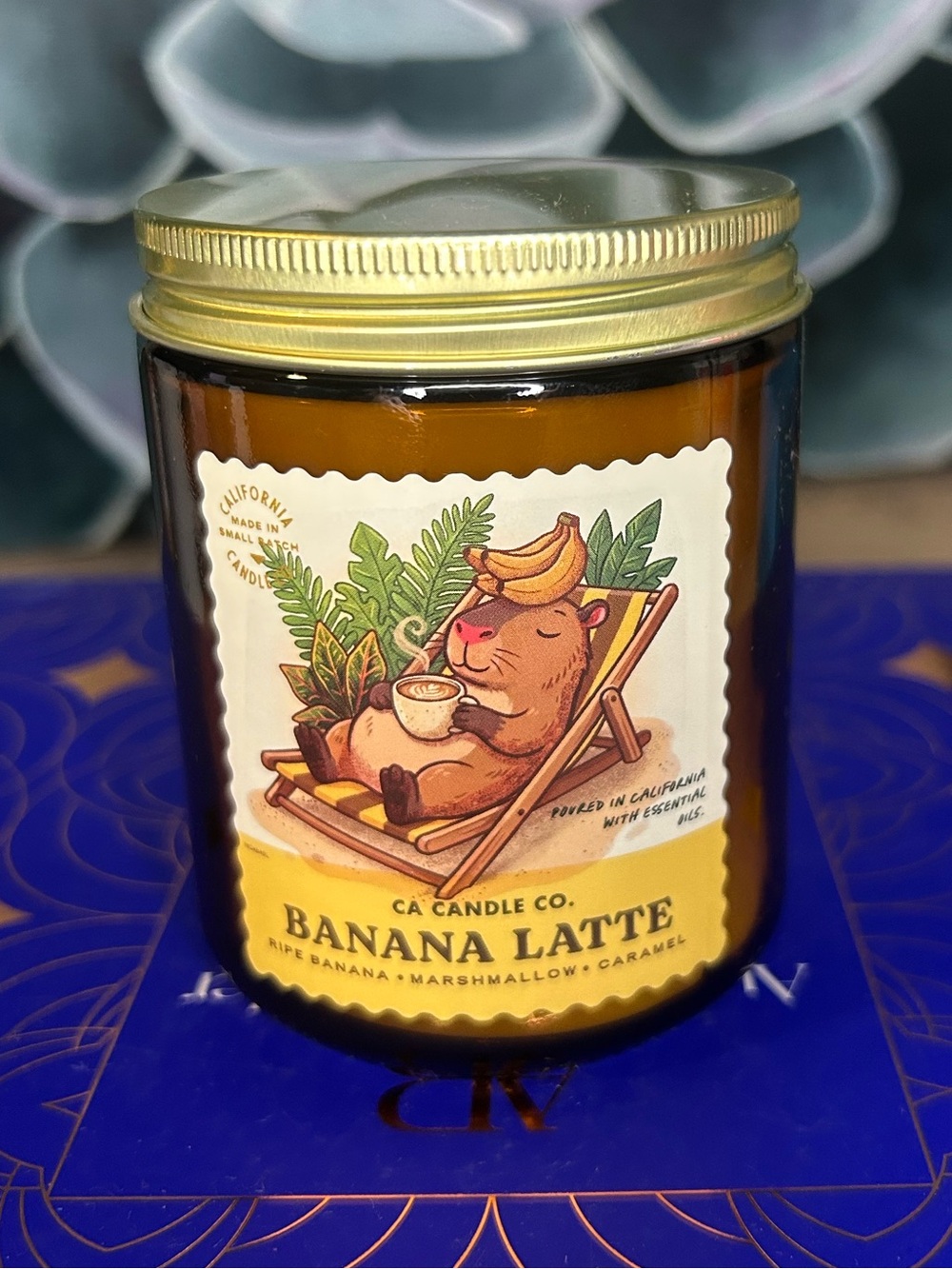Leoben Company Banana Latte Scented Candle